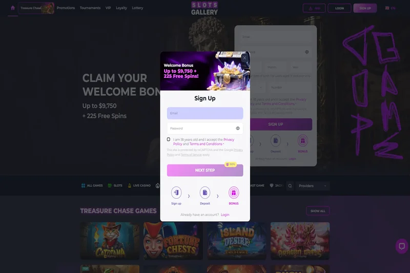 Slotsgallery Casino Registration