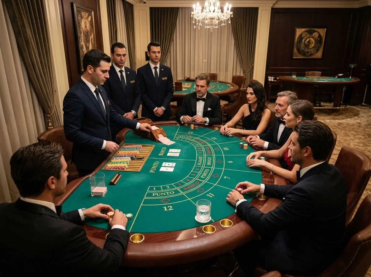 Table Baccarat Punto at Slotsgallery